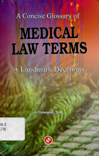 Medical Law Terms