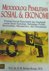 Metodologi Penelitian Sosial Dan Ekonomi